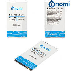 Акумулятор (АКБ, батарея) NB-241, NB-241+ для Nomi i241, i241+, (1000mAh) оригінал