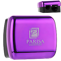 Точилка двойная для карандашей Parisa Cosmetics "фиолетовая"