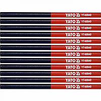 Карандаши столярные двухцветные YATO YT-69940
