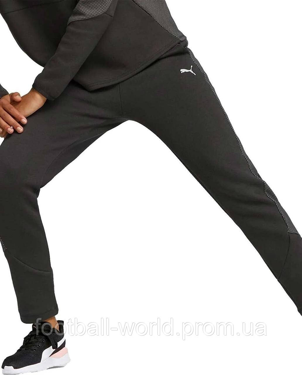 Спортивные штаны женские Puma EVOSTRIPE HIGH-WAIST PANTS черные 67607501 - фото 7 - id-p1943240209