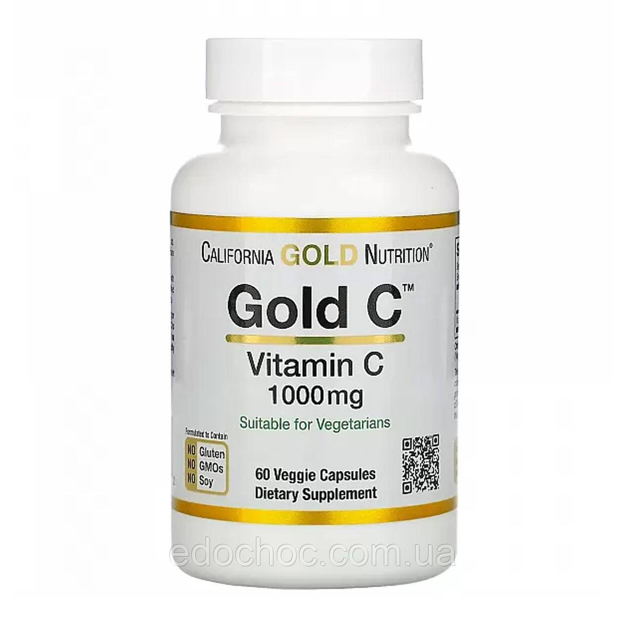 Вітамін C (Gold C Vitamin C) 1000 мг 60 капсул CGN-00931