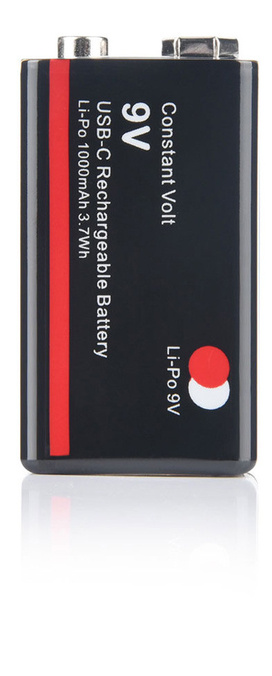 Аккумулятор Soshine LiUSB-9V-1000, 6F22 (крона), USB-C, 9V, 411mAh, LED, Black, Box