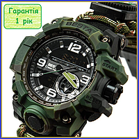 Тактические часы Besta Military Водонепроницаемые мужские часы для выживания 7 в 1 С гарантией