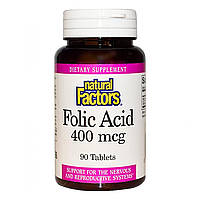 Фолиевая кислота (Folic acid) 400 мкг 90 таблеток