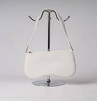 Модна жіноча сумка кроссбоді біла екошкіра на кожен день, стильна міні-сумочка для дівчини