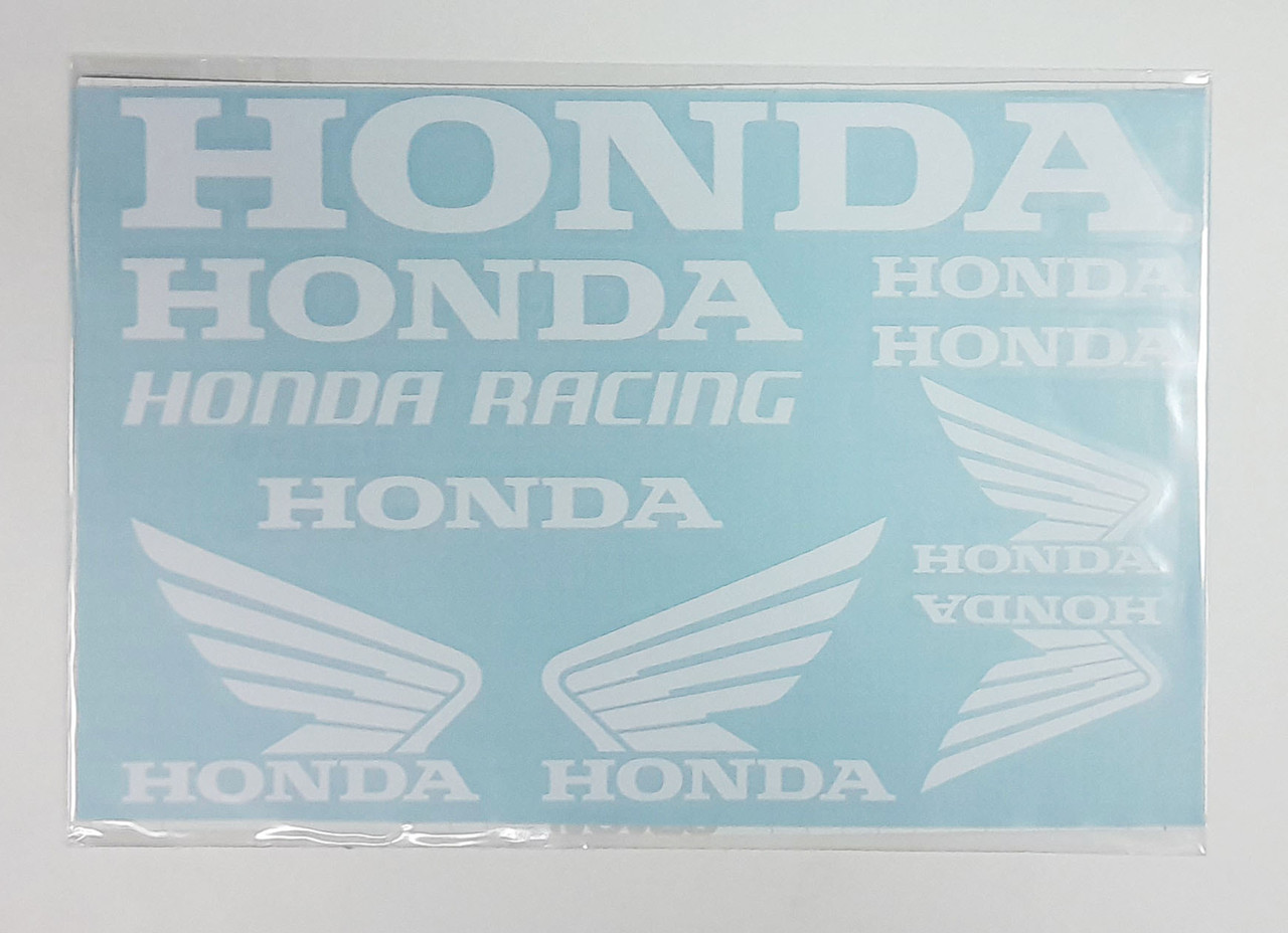 Наклейка лист Honda під оригінал біла