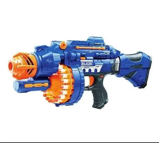 Дитячий автомат бластер 7051 з 40 шт. м'якими кулями, на батарейках, фото 1