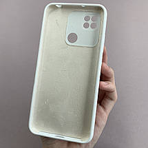 Чохол для Xiaomi Redmi 9С силікон кейс чохол з мікрофіброю на телефон сяомі редмі 9с білий r4e, фото 3