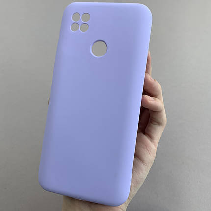 Чохол для Xiaomi Redmi 9С силікон кейс чохол з мікрофіброю на телефон сяомі редмі 9с бузковий r4e, фото 1