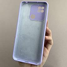 Чохол для Xiaomi Redmi 9С силікон кейс чохол з мікрофіброю на телефон сяомі редмі 9с бузковий r4e, фото 3
