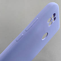 Чохол для Xiaomi Redmi 9С силікон кейс чохол з мікрофіброю на телефон сяомі редмі 9с бузковий r4e, фото 4