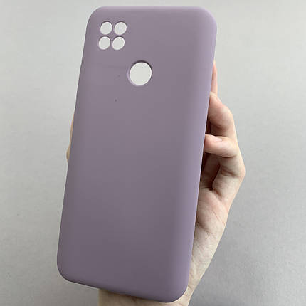 Чохол для Xiaomi Redmi 9С силікон кейс чохол з мікрофіброю на телефон сяомі редмі 9с чорничний r4e, фото 1