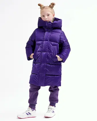 Пуховик дівчинці 8365| на ріст від 116-164р., фото 2