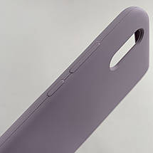 Чохол для Xiaomi Redmi 9А силікон кейс чохол з мікрофіброю на телефон сяомі редмі 9а чорничний r4e, фото 4