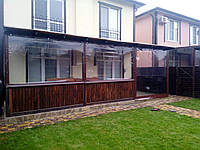 Прозрачные силиконовые шторы ПВХ для веранд, беседок, террас, балконов, лоджий, кафе
