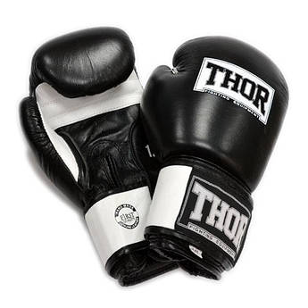 Рукавиці боксерські THOR SPARRING 14oz/PU/чорно-білі