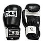 Рукавиці боксерські THOR SPARRING 14oz/PU/чорно-білі, фото 4