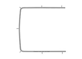 Рамка металева для кофердаму (раббердаму) дитяча 90х90 мм, Medesy 5554 (Медесі), Італія