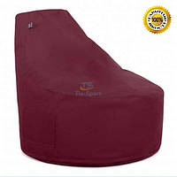 Кресло мешок Дольче размером 90х87х87 см цвет бордо бескаркасное