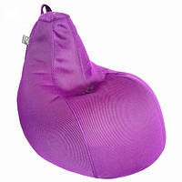 Кресло мешок ШОК Сетка фиолетовое. Бескаркасное кресло с наполнителем полистирол шарики