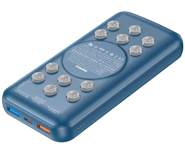 Універсальна мобільна батарея Remax RPP-207 Tanyl 20000mAh 22.5W PD+QC + швидка зарядка (Синій)