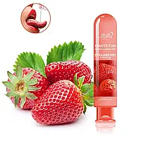 Лубрикант Fall in love зі смаком полуниці, мастило для сексу