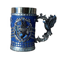 Кружка Чашка 3D  Нержавеющая Сталь Гарри Поттер Ravenclaw 500мл