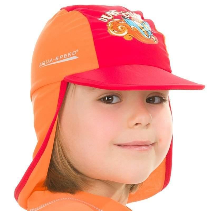 Кепка сонцезахисна Aqua Speed ​​SURF-CLUB CAP 2039 червоний, помаранчевий дит 104см (384-31-104)