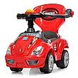 Каталка толокар 2в1 Bambi M 4205-3 (світло, музика, пищалка на кермі, батьківська ручка), фото 8