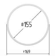 Протекторное термокольцо Optimplast для натяжных потолков диаметр 155мм 25шт/1уп (KG-10876)