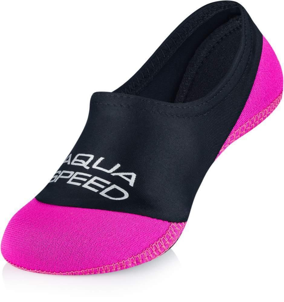 Шкарпетки для басейну Aqua Speed NEO SOCKS 7371 чорний, малиновий дит 22-23 (177-19-22-23)