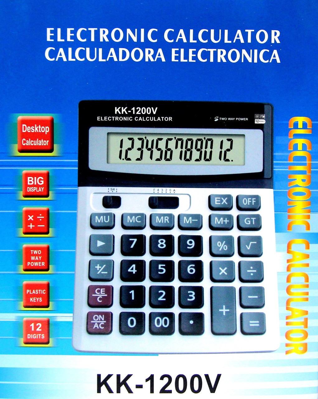 Купить Профессиональный настольный калькулятор SDC-1200V, цена 54.80 ...