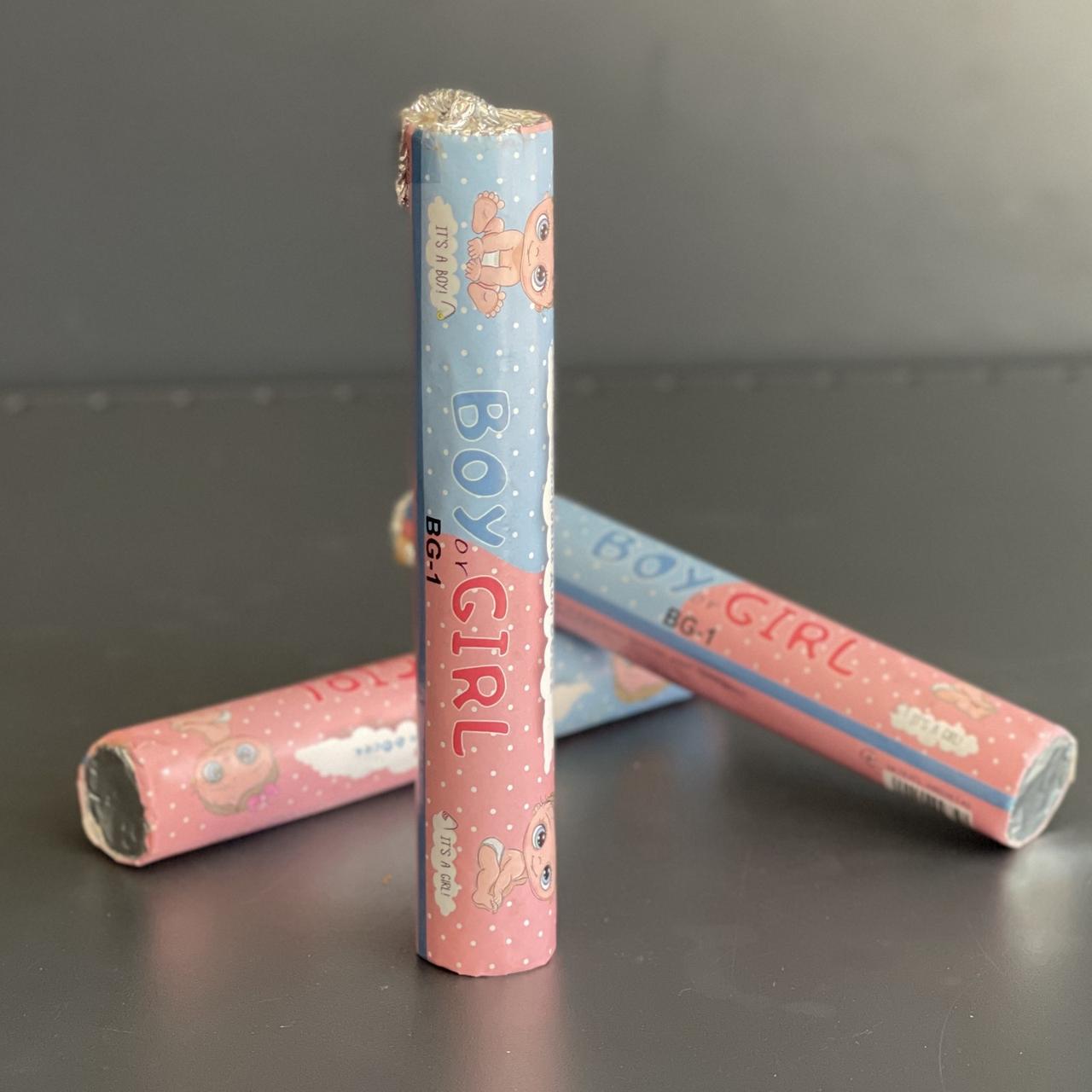 Димова шашка гендер "Хлопчик, блакитний дим", 12,5 см, Дым "Голубой", фото 1