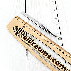 Пінцет вигнутий 16 см.