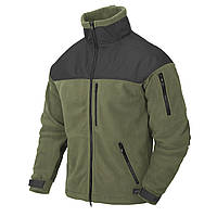 Удобная кофта флисовая Helikon-Tex Classic Army Jacket Olive/Black, размер XL - для повседневного