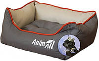 Лежанка для собак и кошек AnimAll Ат 1116 Nena S Grey-red 45 x 35 x 16 см