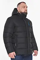 Куртка кежуал зимова чоловіча в чорному кольорі модель 63619