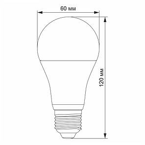 LED лампа Videx A60e 12W E27 4100K з датчиком руху VL-A60e-12274-S, фото 2