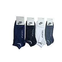 12 пар в упаковці, шкарпетки короткі 4 кольори NIKE 41-45р.