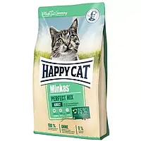 Happy Cat Minkas Perfect Mix сухой корм для взрослых котов с птицей, ягнёнком и рыбой--1,5кг