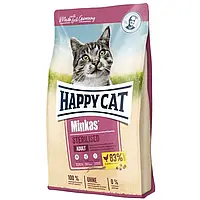Happy Cat Minkas Sterilised корм для стерилизованных кошек и кастрированных котов-10кг