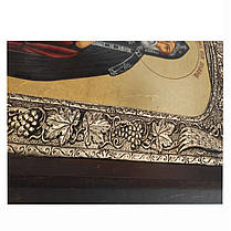 Ексклюзивна ікона Святий Іов Почаївський у срібллі писана вручну 27 Х 34 см, фото 3