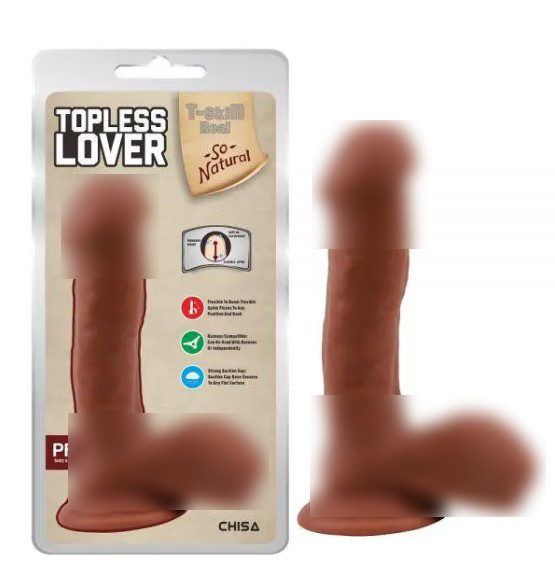 Латинський фалоїмітатор на присоску Topless Lover | Limon