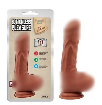 Латинський фалоїмітатор на присоску Bottomless Pleasure| Limon, фото 1