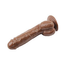 Коричневий фалоїмітатор на прососку Jeff Stryker 8.9 Dildo | Limon, фото 3