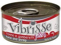 Vibrisse Тунец с креветками в желе натуральные консервы для котов - 70 г