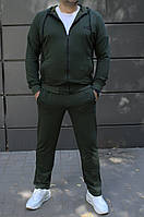 Мужской спортивный костюм хаки Nike БАТАЛ с капюшоном 60