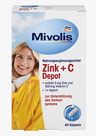 Вітаміни Zink + C Depot Mivolis 60 капсул (Німеччина)