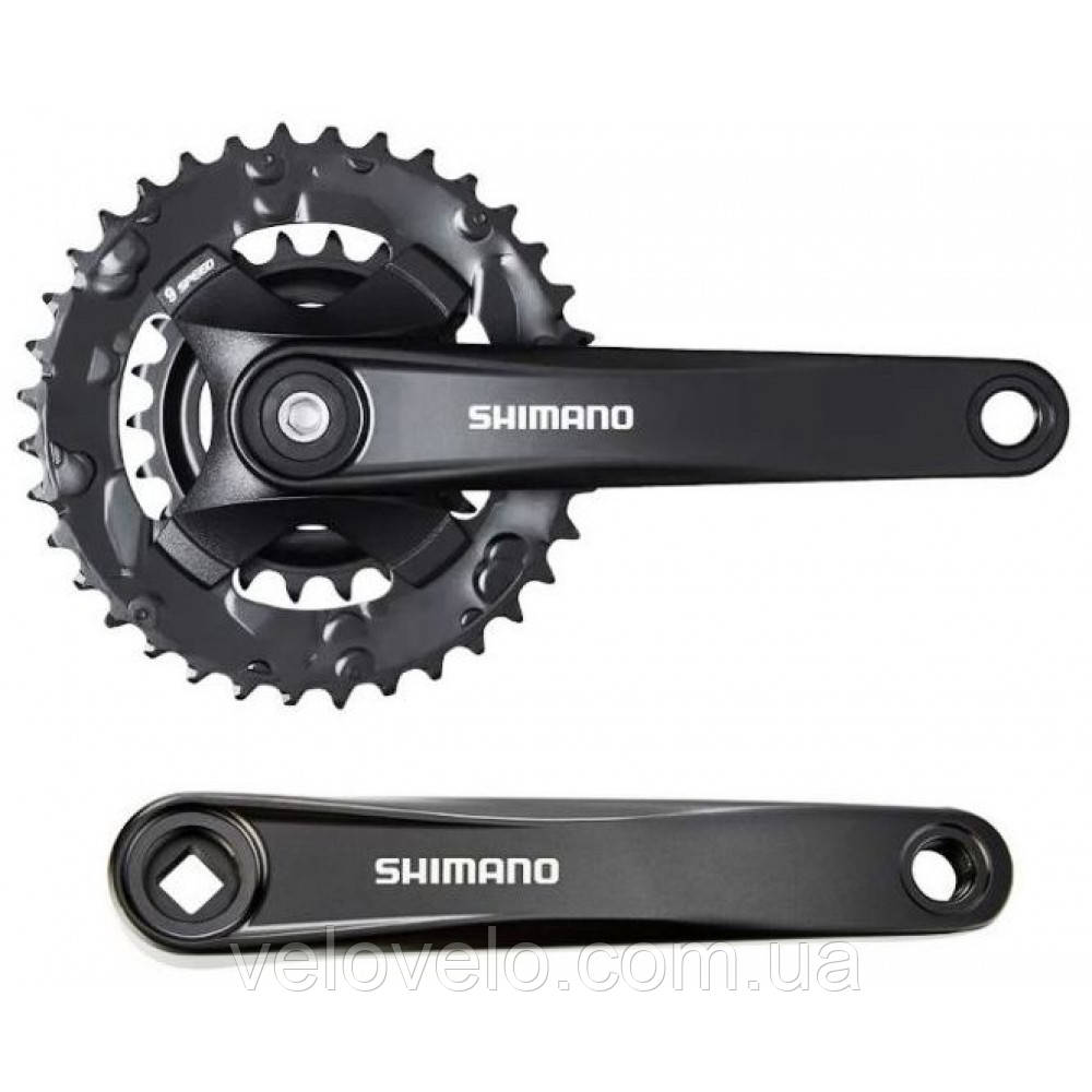 Шатуни SHIMANO алюмінієві FC-MT101-2 , 36/22T, 175 мм чорний