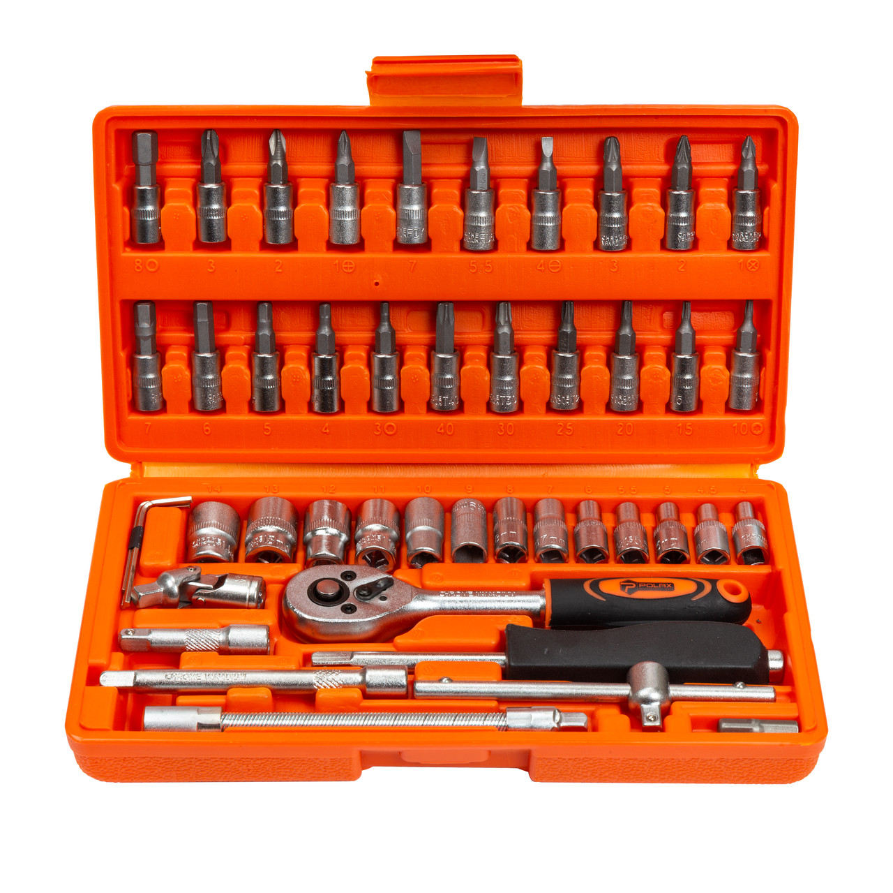 Набір авто інструментів Polax 46 предметів (25-113), фото 1